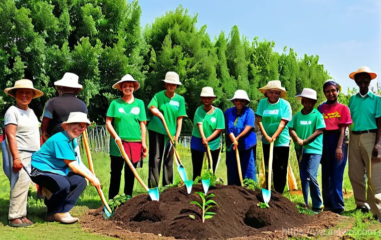 탄소 격리 식재의 효과적인 홍보 방법 - **Prompt 2: Urban Green Space Transformed into a Carbon-Sequestering Oasis**
    A serene and inviti...