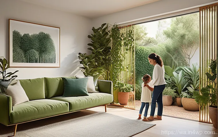 탄소 격리 식재를 위한 적합한 식물 종류 - **Prompt:** A cozy, sun-drenched corner of a small apartment, showcasing a thriving mini-ecosystem. ...